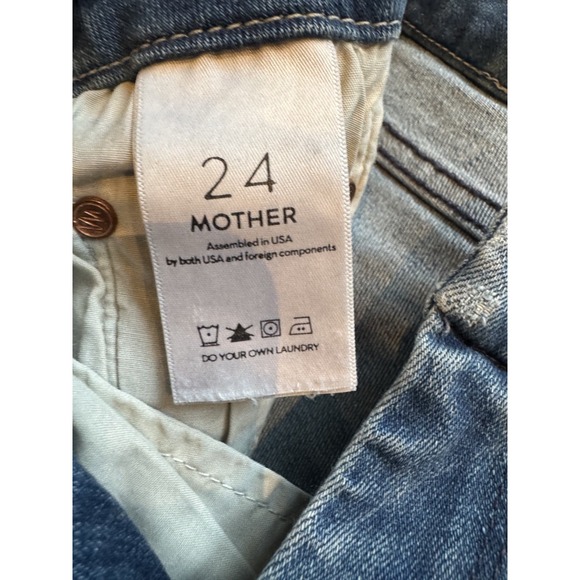 Mother The Looker Graffiti Girl Skinny Jeans Sz 24 - Picture 5 of 7